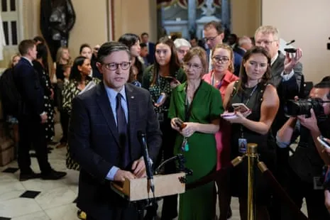 House Approves Funding Bill as Opposition Protest Healthcare Cuts: “We Don’t Serve Trump”